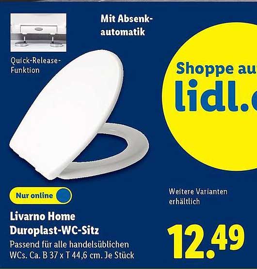 Livorno Home Duroplast-WC-Sitz