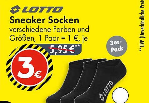 Lotto Sneaker Socken im 3er-Pack