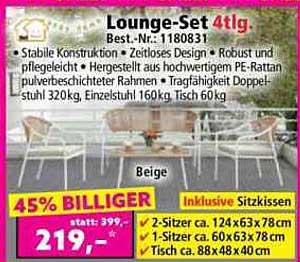 Lounge-Set 4-tlg.