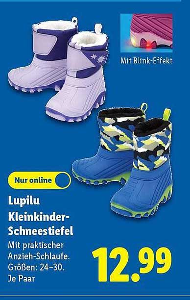Lupilu Kleinkinder-Schneestiefel mit praktischer Anzieh-Schlaufe