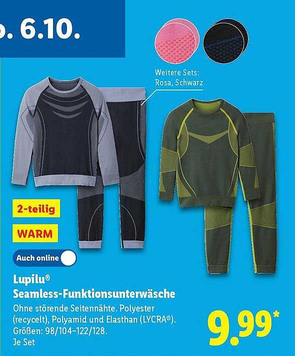 Lupilu® Seamless-Funktionsunterwäsche 2-teilig