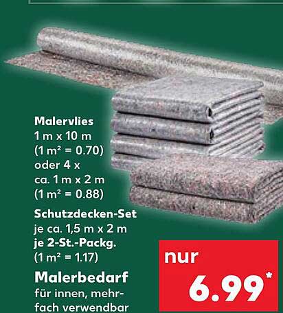 Malervlies und Schutzdecken-Set für kreative Projekte