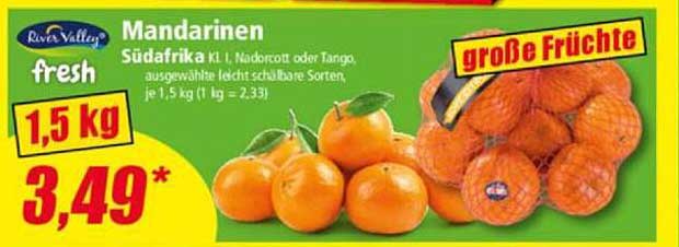 Mandarinen 1,5 kg – Südafrika, frisch und köstlich