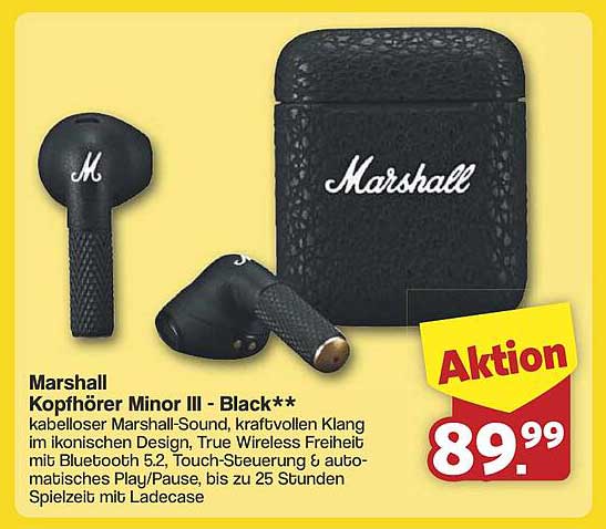 Marshall Kopfhörer Minor III - Black