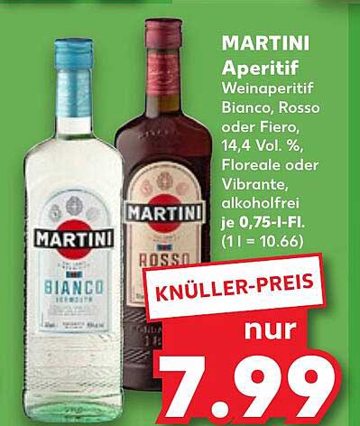 MARTINI Aperitif Bianco, Rosso oder Fiero