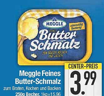 Meggle Feines Butter-Schmalz 250g Becher