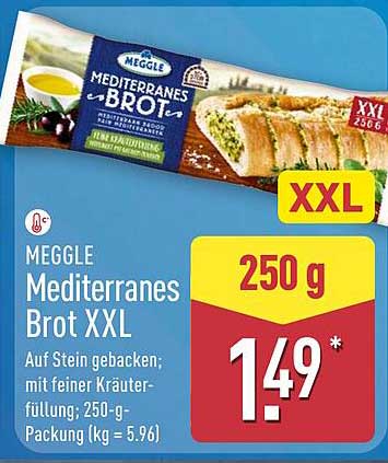 MEGGLE Mediterranes Brot XXL 250 g