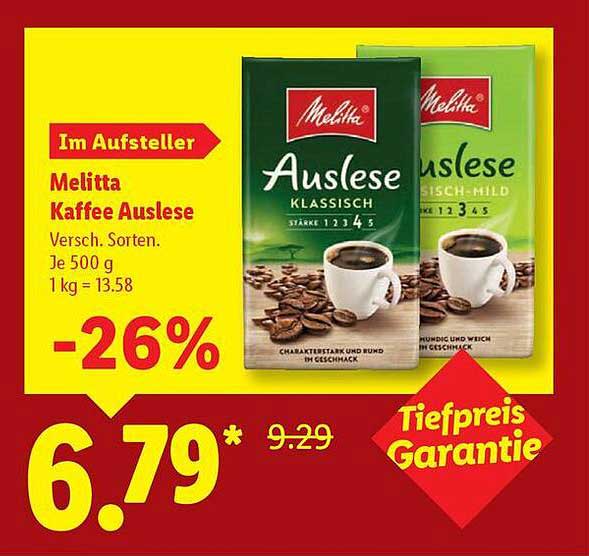 Melitta Kaffee Auslese 500 g