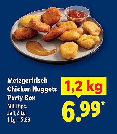 Metzgerfrisch Chicken Nuggets Party Box