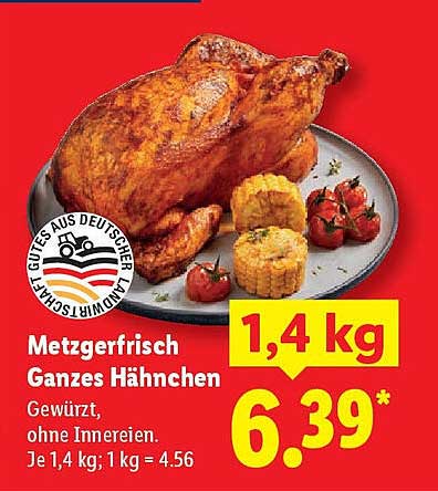 Metzgerfrisch Ganzes Hähnchen