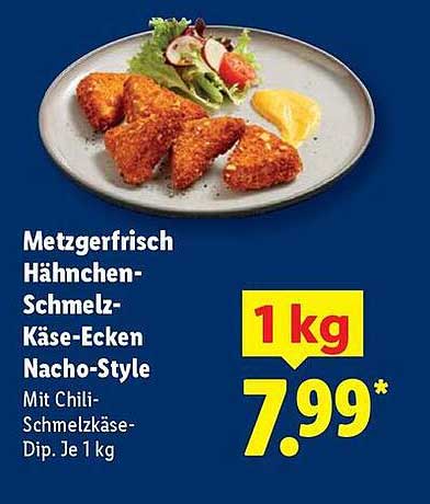 Metzgerfrisch Hähnchen-Schmelz-Käse-Ecken Nacho-Style