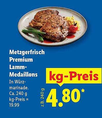 Metzgerfrisch Premium Lamm-Medallions