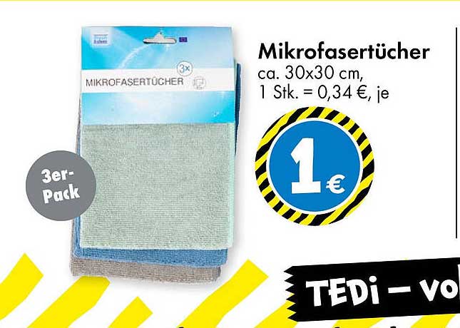 Mikrofaser-Tücher 3er-Pack