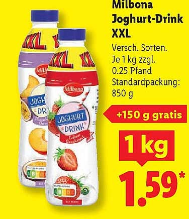 Milbona Joghurt-Drink XXL