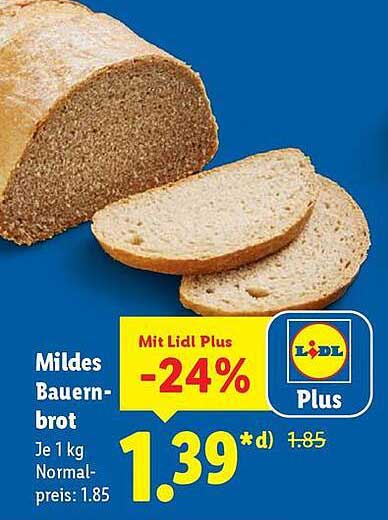 Mildes Bauernbrot