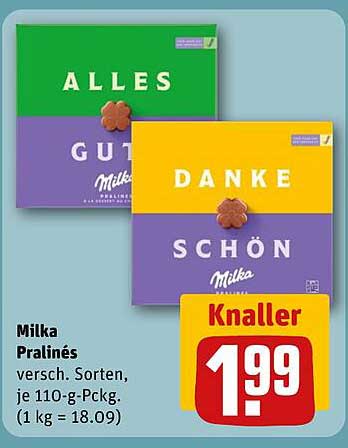 Milka Pralinés - versch. Sorten, je 110-g-Pckg.