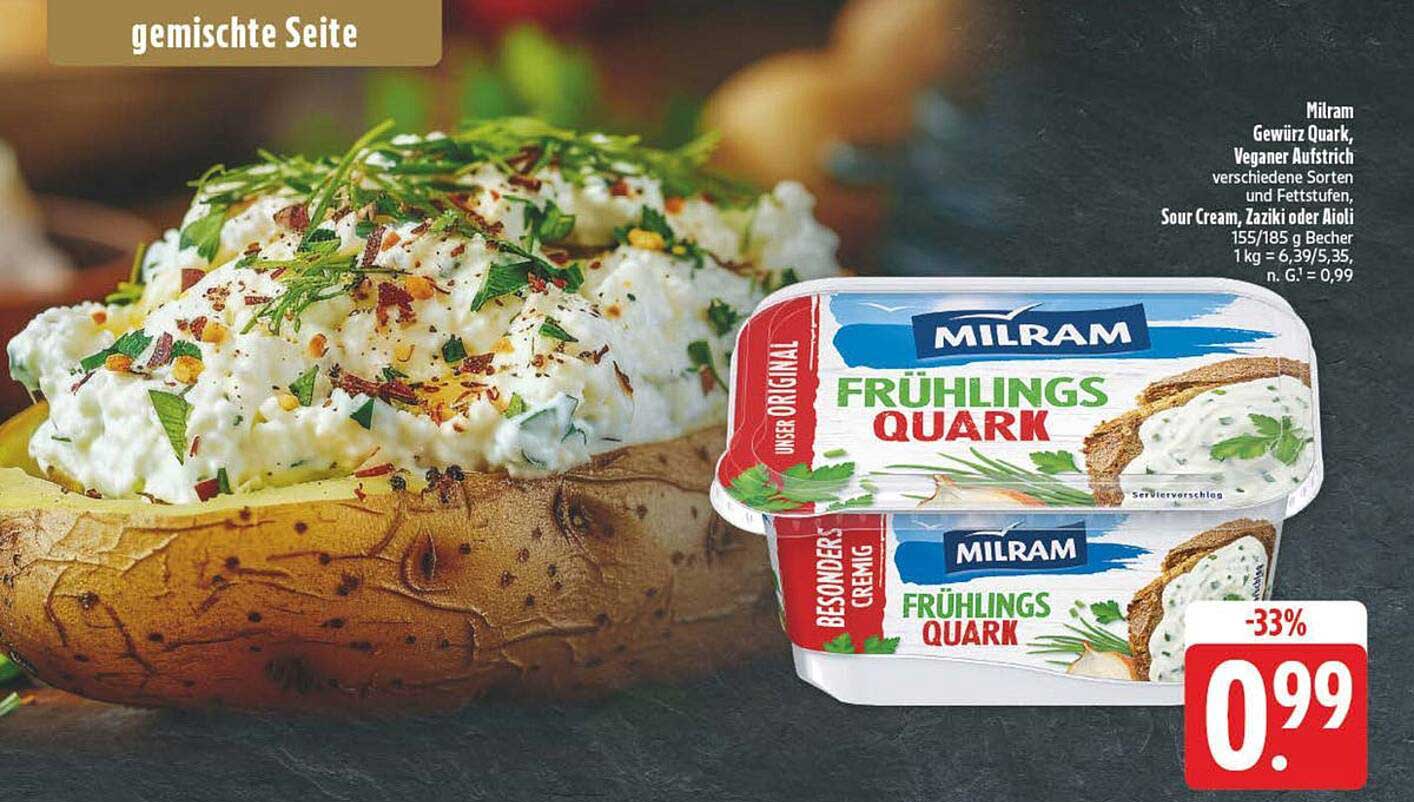 Milram Frühlings Quark – Vegan oder Gewürzt, lecker & frisch!