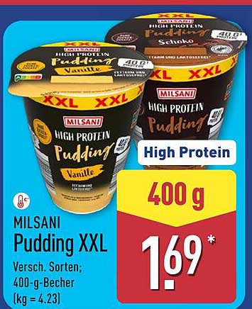 MILSANi Pudding XXL - Verschiedene Sorten; 400-g-Becher