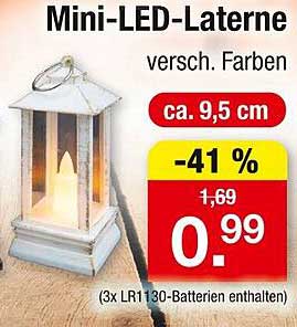 Mini-LED-Laterne - verschiedene Farben