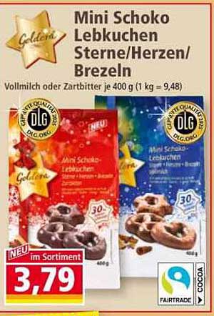 Mini Schoko Lebkuchen Sterne/Herzen/Brezeln 400g