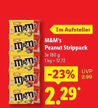 M&M's Peanut Strippack