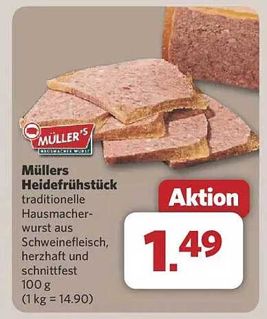 Müllers Heidefrühstück - traditionelle Hausmacherwurst