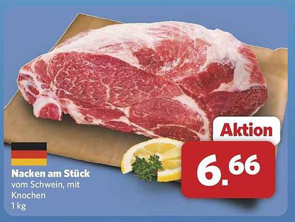 Nacken am Stück vom Schwein, mit Knochen 1 kg
