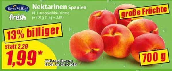 Nektarinen Spanien - Kl. I ausgewählte Früchte (700 g)
