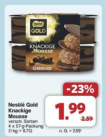 Nestlé Gold Knackige Mousse - verschiedene Sorten