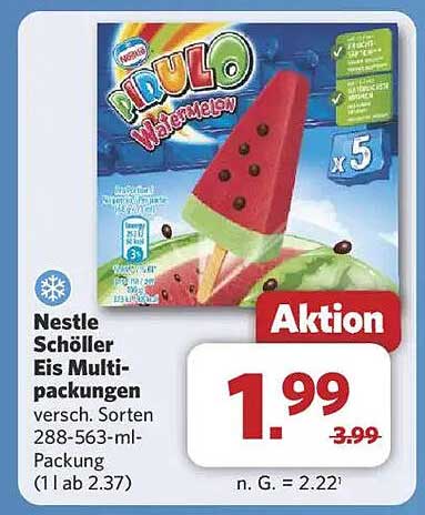 Nestlé Schöller Eis Multi-Pakungen - Wassermelone