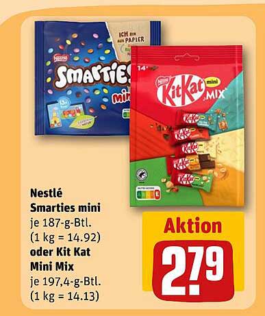 Nestlé Smarties mini oder Kit Kat Mini Mix