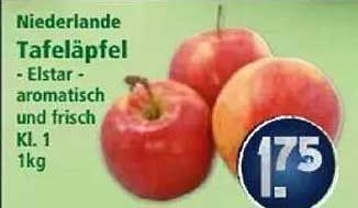Niederlande Tafeläpfel - Elstar - aromatisch und frisch Kl. 1 1kg