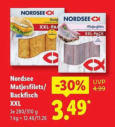 Nordsee Matjesfilets/Backfisch XXL