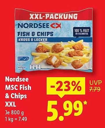 Nordsee MSC Fish & Chips XXL