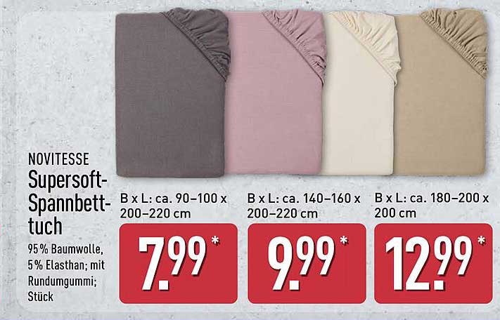 NOVITESSE Supersoft-Spannbettuch