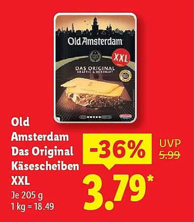 Old Amsterdam Das Original Käsescheiben XXL