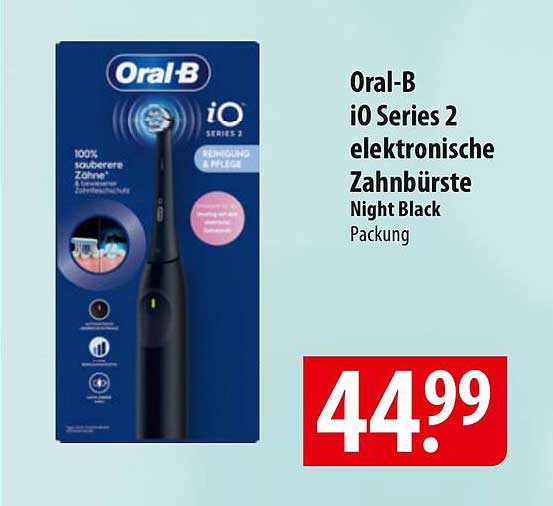 Oral-B iO Series 2 elektronische Zahnbürste Night Black
