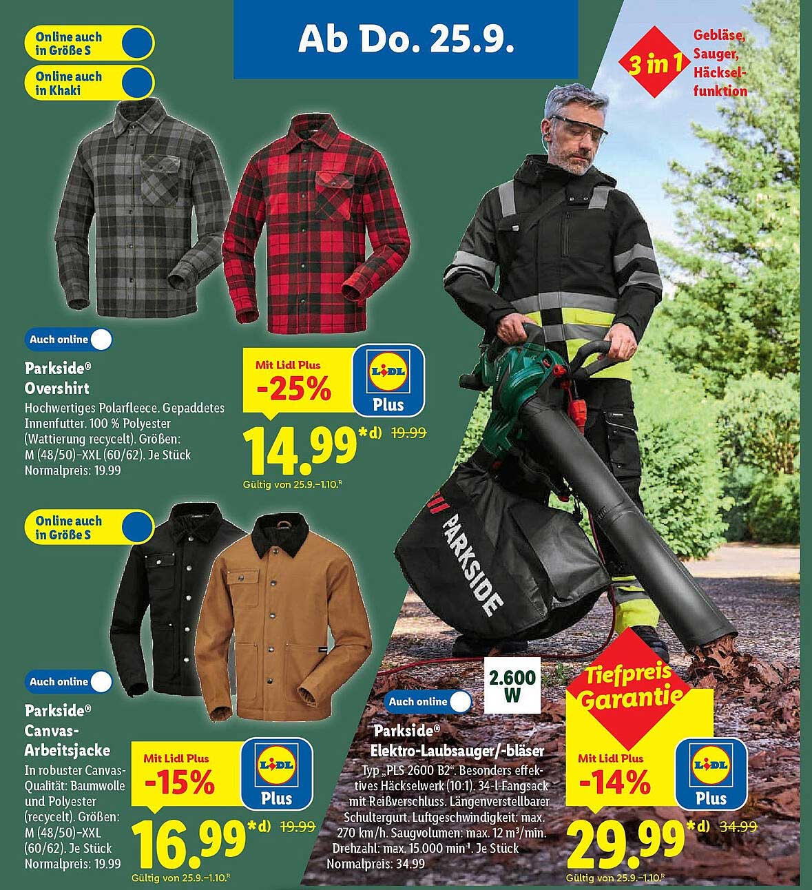 Parkside® Elektro-Laubsauger/-bläser