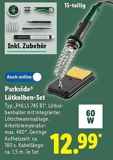 Parkside® Lötkolben-Set 15-teilig