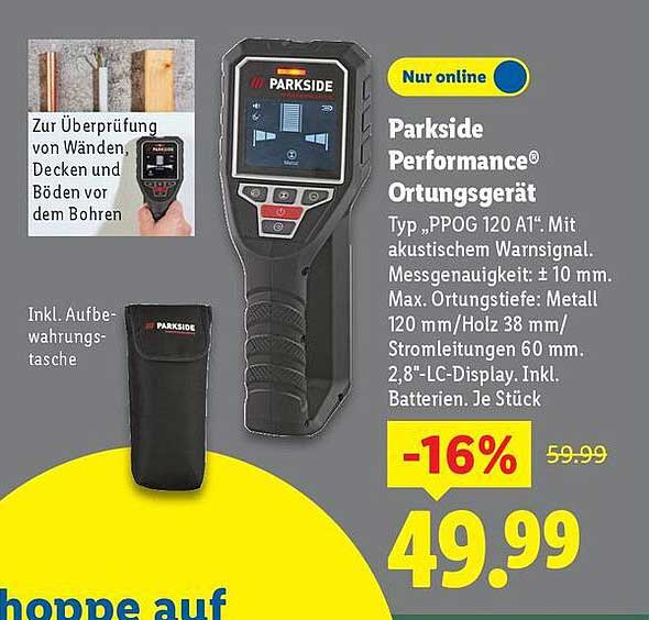 Parkside Performance® Ortungsgerät Typ PPOG 120 A1