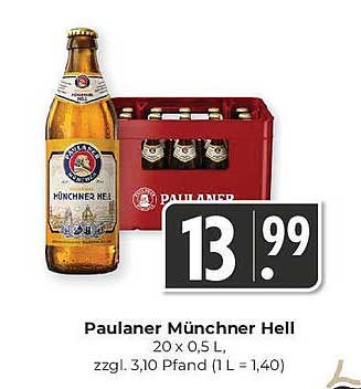 Paulaner Münchner Hell 20 x 0,5 L