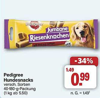 Pedigree Hundesnacks Jumbone Riesenknocken