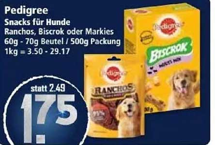 Pedigree Snacks für Hunde – Ranchos, BiscroK oder Markies