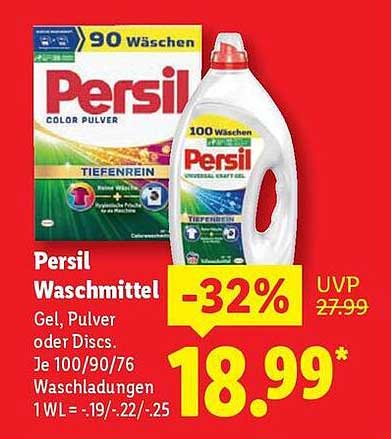Persil Waschmittel - 32% Rabatt