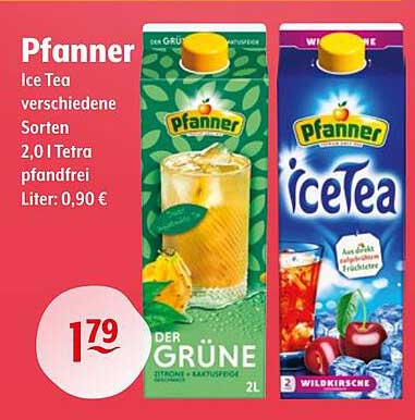 Pfanner Ice Tea verschiedene Sorten 2,0 l Tetra pfandfrei