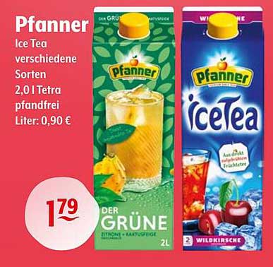 Pfanner Ice Tea verschiedene Sorten 2,0 l Tetra pfandfrei