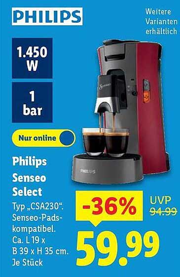 Philips Senseo Select - Typ CSA230