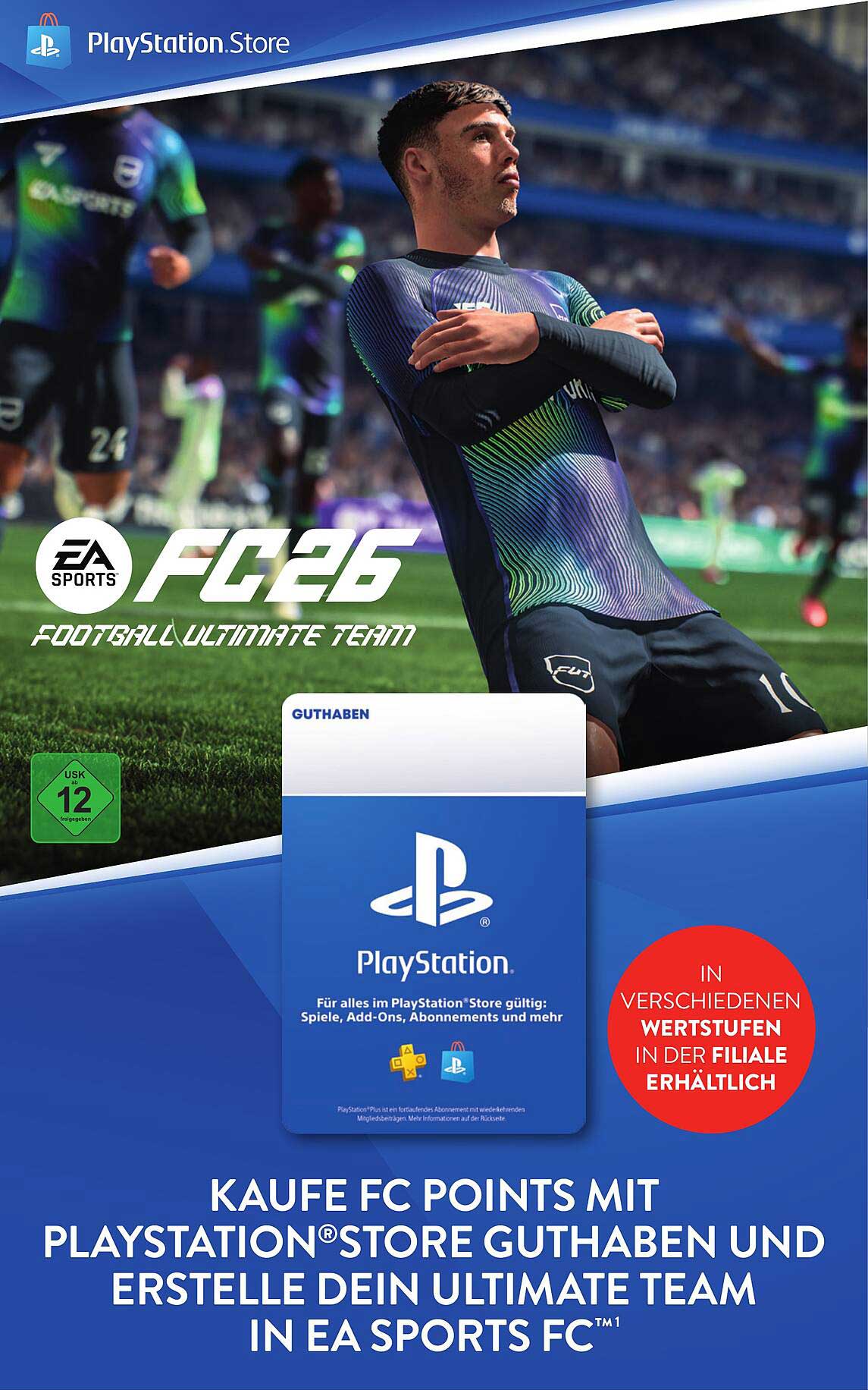 PlayStation®Store Guthaben für EA SPORTS FC 26