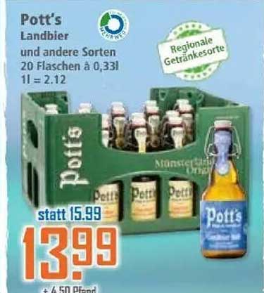 Pott's Landbier - 20 Flaschen à 0,33l