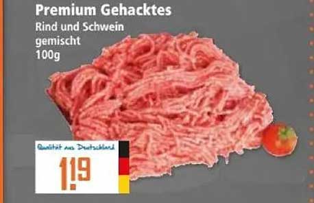 Premium Gehacktes Rind und Schwein gemischt 100g